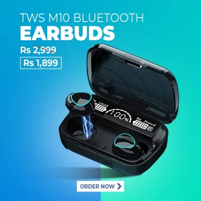 M10 TWS Earphones Wireless Touch Bluetooth